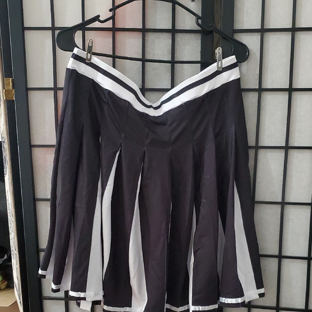 Referee Style Black and White Women's Skirt